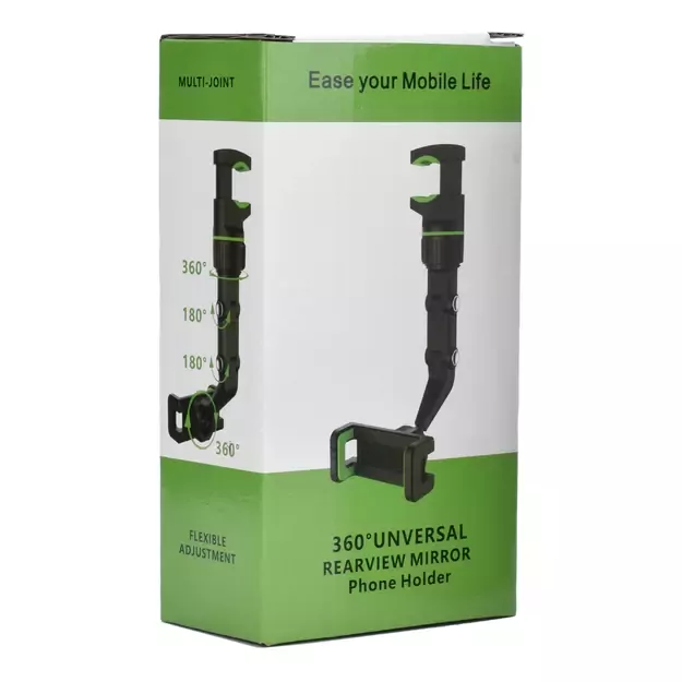 Adjustable car rearview mirror holder for smartphone 4