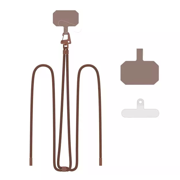 Tech-Protect C5S Rope Crossbody Strap Leash - Brown 3