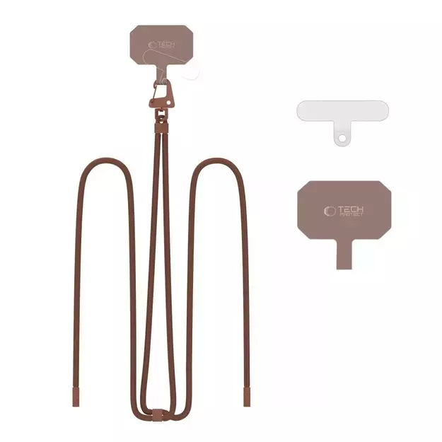 Tech-Protect C5S Rope Crossbody Strap Leash - Brown 4
