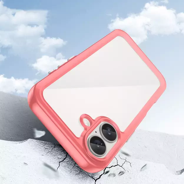 Outer Space Case with Gel Frame for iPhone 16 Plus - Red 10