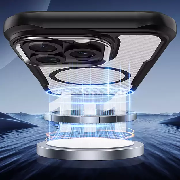 Leading Series MagSafe Silicone Case for iPhone 16 Pro Max - Black 9