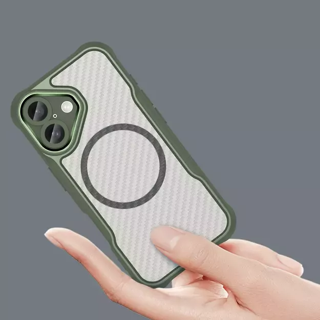 Leading Series MagSafe Silicone Case for iPhone 16 Plus - Green 11