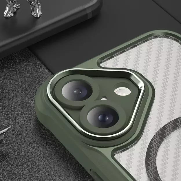 Leading Series MagSafe Silicone Case for iPhone 16 Plus - Green 12