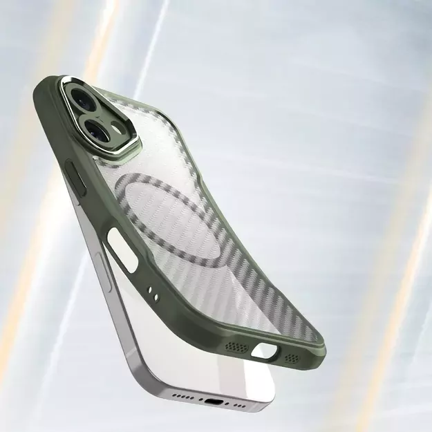 Leading Series MagSafe Silicone Case for iPhone 16 Plus - Green 10