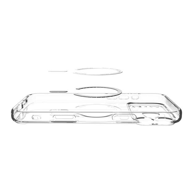 Spigen Ultra Hybrid MagSafe Case for iPhone 17 Pro Max - Clear Gray 4