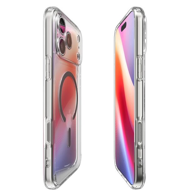 Spigen Ultra Hybrid MagSafe Case for iPhone 17 Pro Max - Clear Gray 3