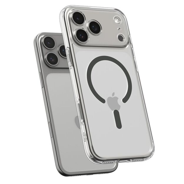 Spigen Ultra Hybrid MagSafe Case for iPhone 17 Pro Max - Clear Gray 2