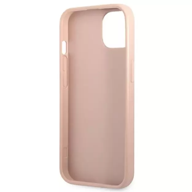Guess GUHCP13SPSATLP iPhone 13 mini 5.4&quot  pink/pink hardcase SaffianoTriangle Logo 13