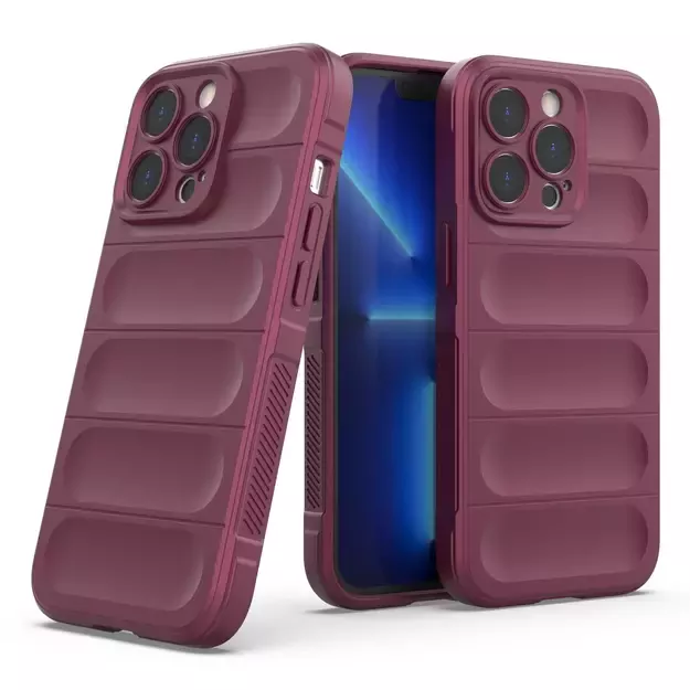 Magic Shield Case for iPhone 13 Pro Max flexible armored burgundy cover 9
