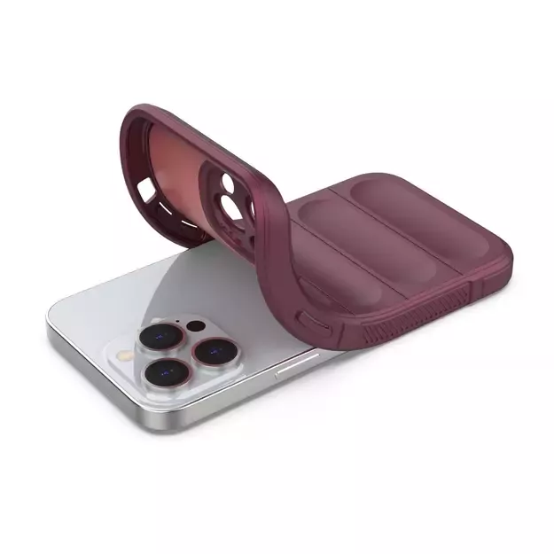 Magic Shield Case for iPhone 13 Pro Max flexible armored burgundy cover 11
