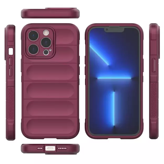 Magic Shield Case for iPhone 13 Pro Max flexible armored burgundy cover 10