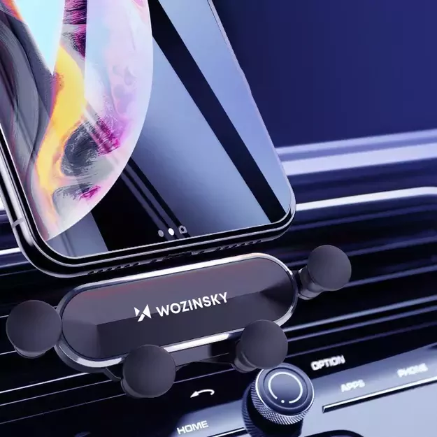 Wozinsky car phone holder gravity for ventilation grille black (WCH-05) 18