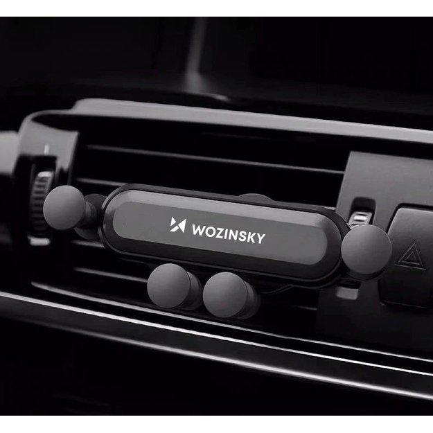 Wozinsky car phone holder gravity for ventilation grille black (WCH-05) 34