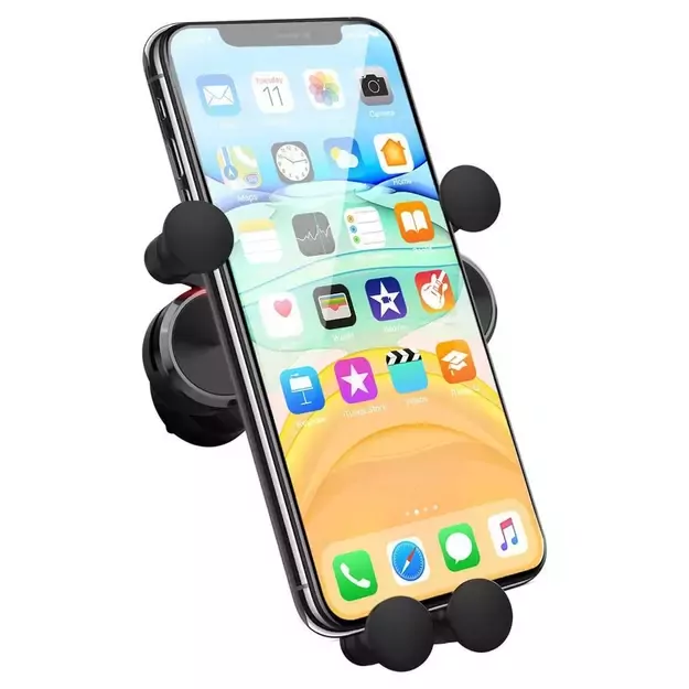 Wozinsky car phone holder gravity for ventilation grille black (WCH-05) 6