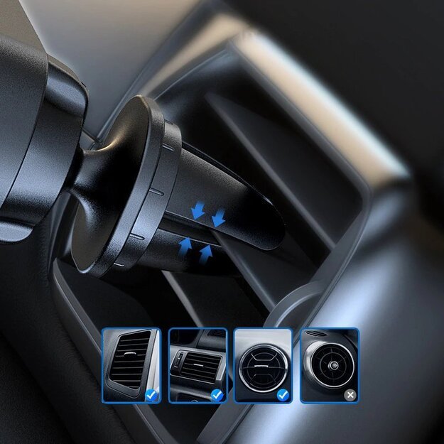 Wozinsky car phone holder gravity for ventilation grille black (WCH-05) 31