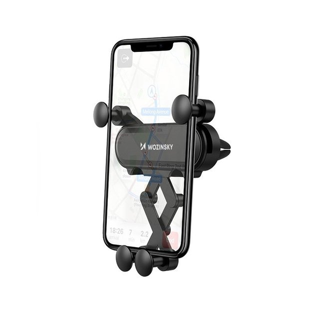 Wozinsky car phone holder gravity for ventilation grille black (WCH-05) 25