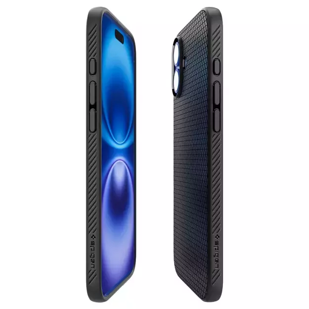 Spigen Liquid Air iPhone 16 Case - Black 6