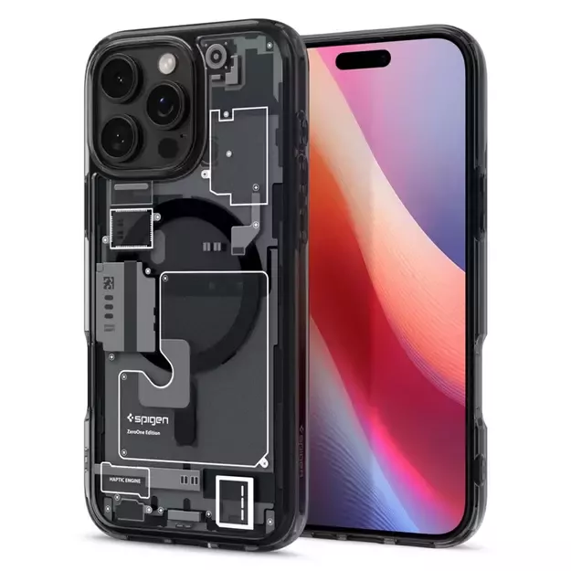Spigen Ultra Hybrid Mag Zero One Case with MagSafe for iPhone 16 Pro - Dark Gray 4