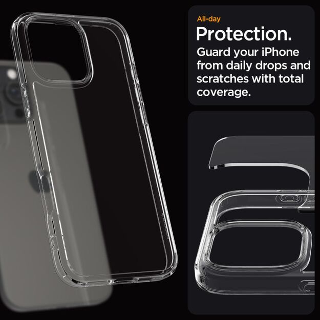 Spigen Ultra Hybrid iPhone 16 Pro Case - Clear 12