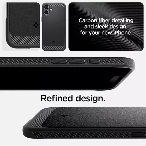 Spigen Rugged Armor MagSafe Case for iPhone 16 Plus - Black 7