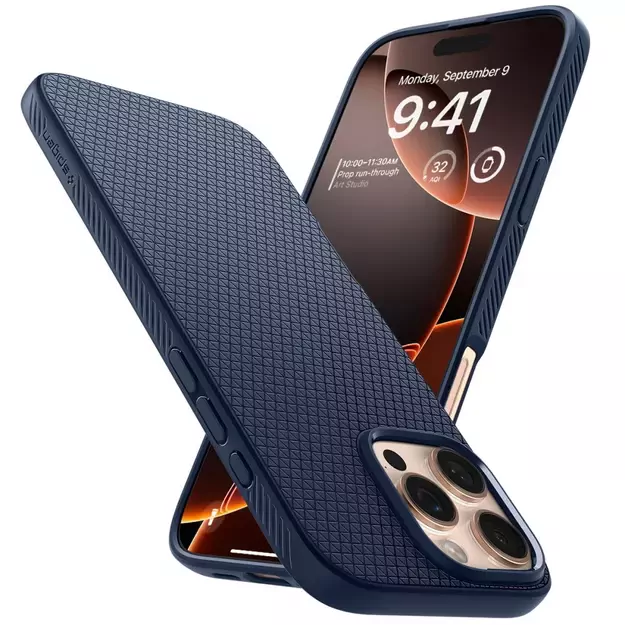 Spigen Liquid Air Case for iPhone 16 Pro Max - Blue 7