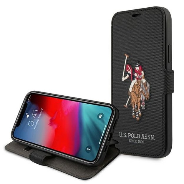 US Polo USFLBKP12LPUGFLBK iPhone 12 Pro Max 6,7  czarny/black book Polo Embroidery Collection 5