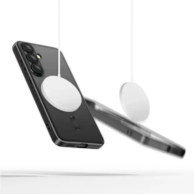 Tech-Protect MagFlex MagSafe Case for Samsung Galaxy A56 5G - Clear Black 1