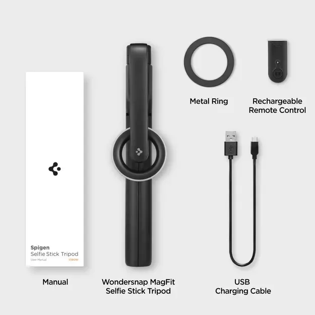 Selfie stick Spigen S580W MagSafe Bluetooth with tripod - black 23