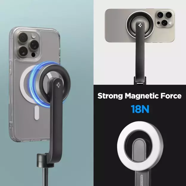 Selfie stick Spigen S580W MagSafe Bluetooth with tripod - black 19