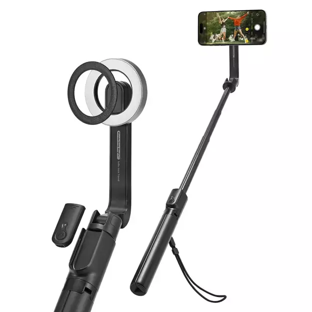 Selfie stick Spigen S580W MagSafe Bluetooth with tripod - black 24