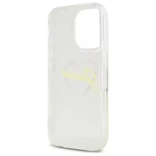 Guess IML Heart Case for iPhone 16 Pro - Transparent 1