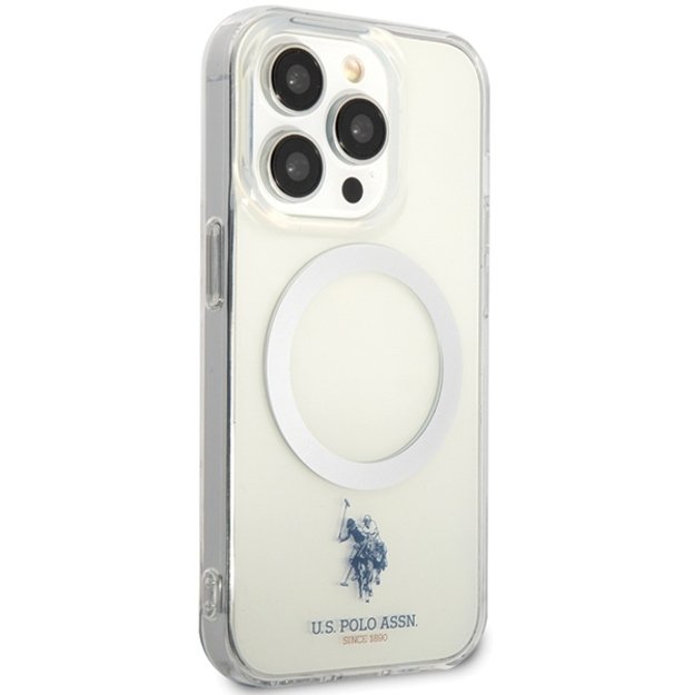 US Polo USHMP15LUCIT iPhone 15 Pro 6.1  transparent MagSafe Collection 3