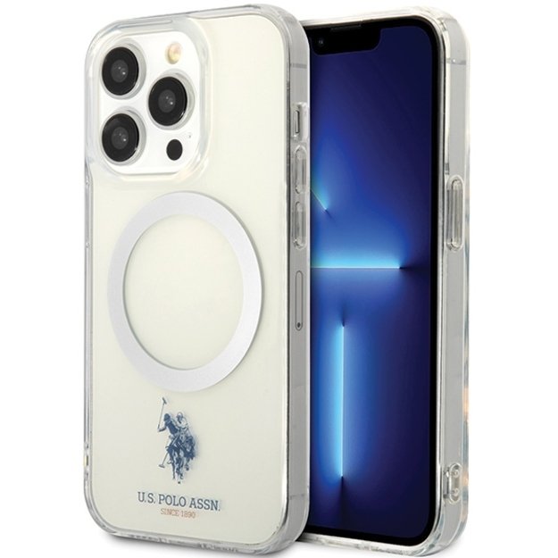 US Polo USHMP15LUCIT iPhone 15 Pro 6.1  transparent MagSafe Collection