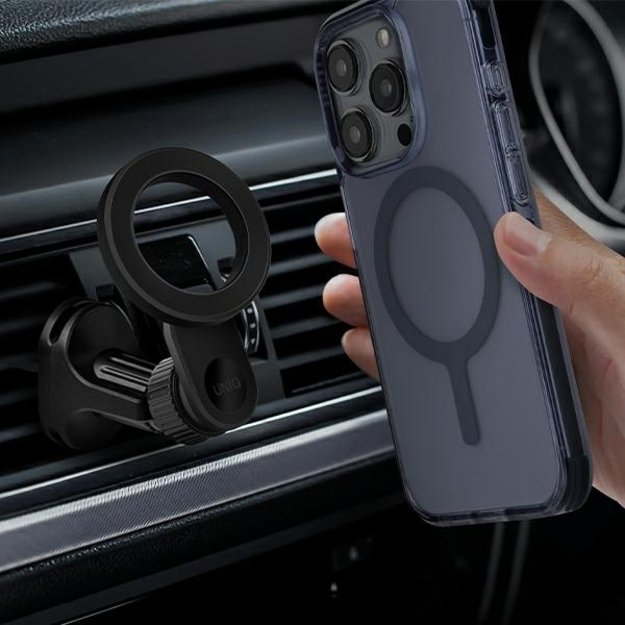 Uniq Trelix Car magnetic car holder for air vent - black 3
