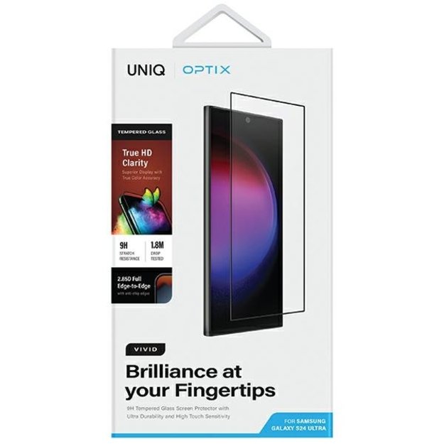 Uniq Optix Vivid glass for Samsung Galaxy S24 Ultra with applicator 1