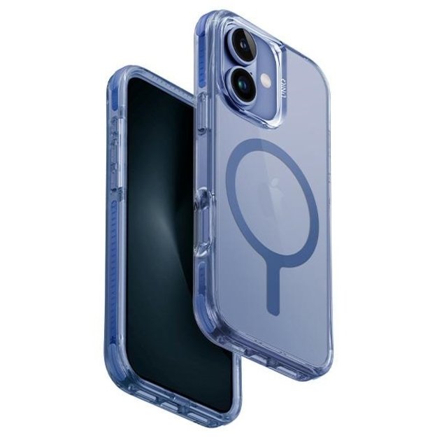 Uniq Combat iPhone 16 Plus 6.7&quot  Magclick Charging case blue/pearl blue