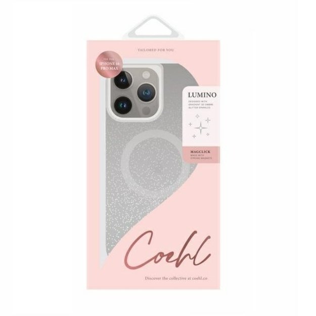 Uniq Coehl Lumino Magnetic Charging case for iPhone 16 Pro Max - silver 4