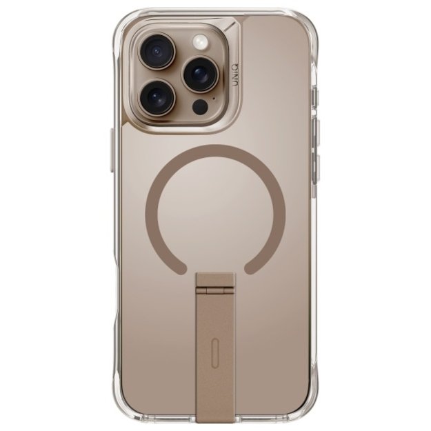 Uniq case Eleva with Vertica Stand iPhone 16 Pro Max 6.9&quot  gold/taupe gold 1