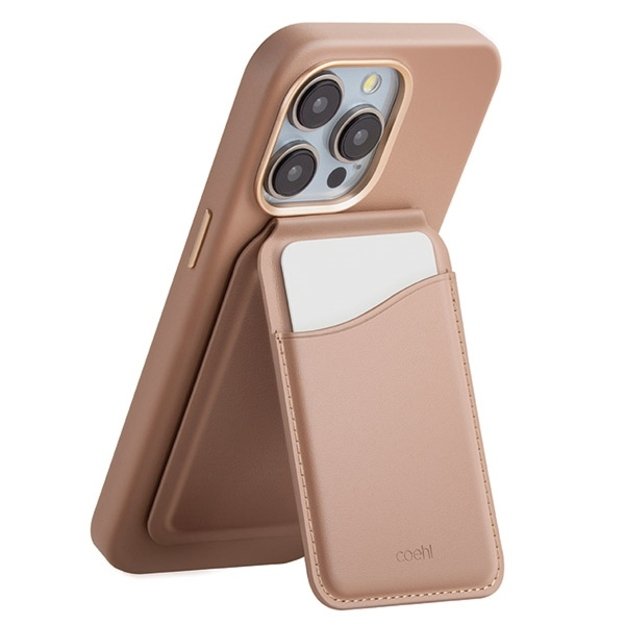 Uniq Coehl Esme Magnetic Wallet with Mirror and Stand Beige/Dusty Nude 1