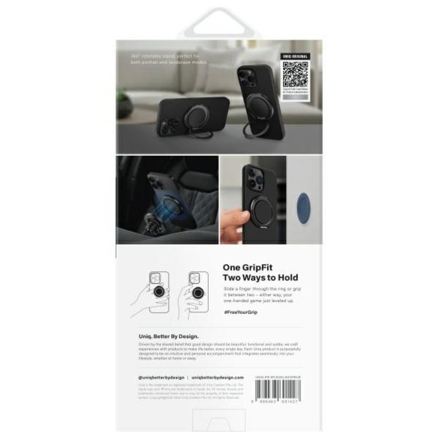 Uniq Keva Air iPhone 16 Pro Max 6.9&quot  Magclick Charging case black/carbon black 2