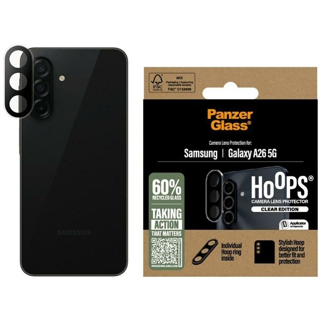 PanzerGlass Hoops Lens Protector Tempered Glass for Samsung Galaxy A26 5G - Clear