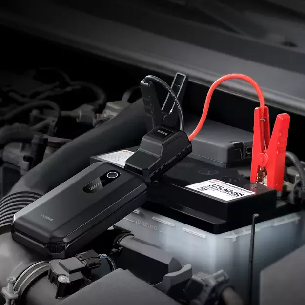 Jumpstarter Baseus Power Starter Booster 10000mAh 12V (1000A / 500A) + Crocodile Cables Black (C00245501113-00) 9
