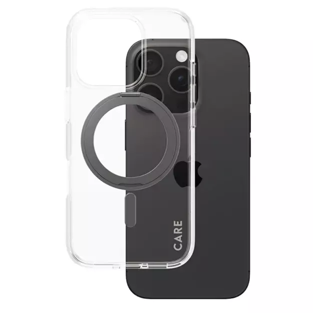 CARE by PanzerGlass Feature Kickstand Case iPhone 16 Pro 6.3&quot  black/black MagSafe 1322 1
