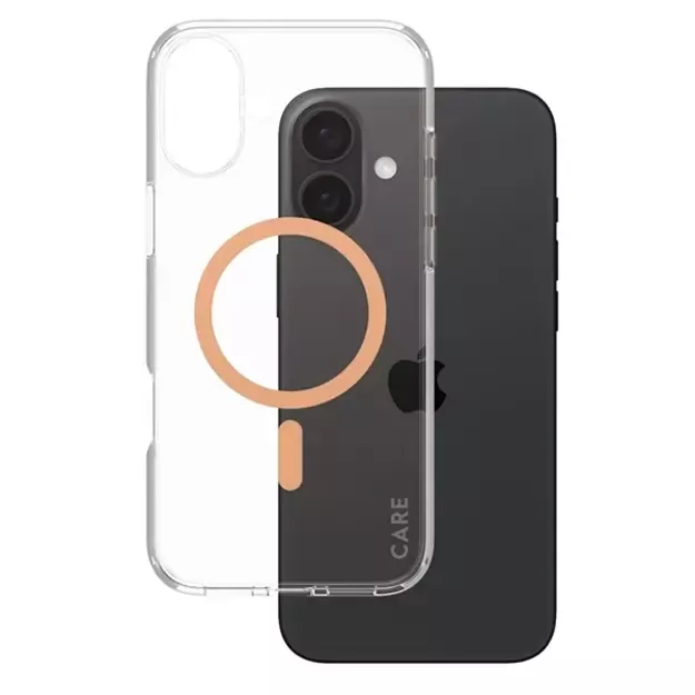 CARE by PanzerGlass Flagship Case iPhone 16 Plus 6.7&quot  peach/peachy MagSafe 1375 1