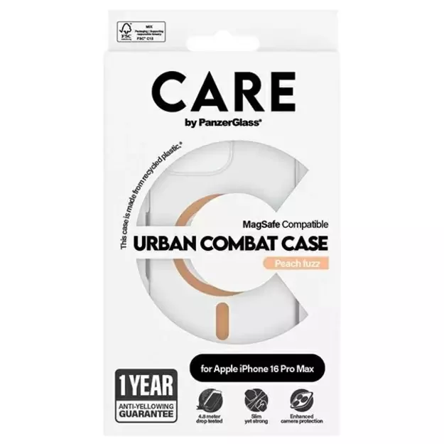 CARE by PanzerGlass Flagship Case iPhone 16 Pro Max 6.9&quot  peach/peachy MagSafe 1376 6
