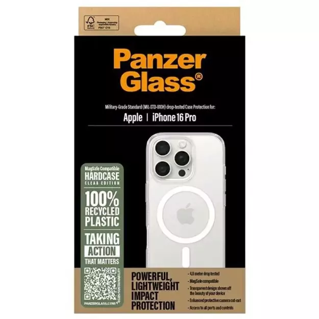 PanzerGlass HardCase iPhone 16 Pro 6.3&quot  white MagSafe 1292 6