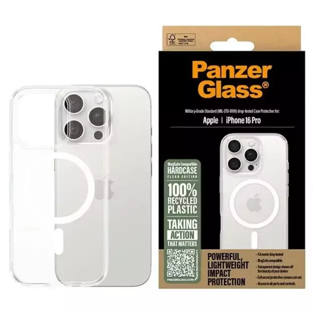PanzerGlass HardCase iPhone 16 Pro 6.3&quot  white MagSafe 1292