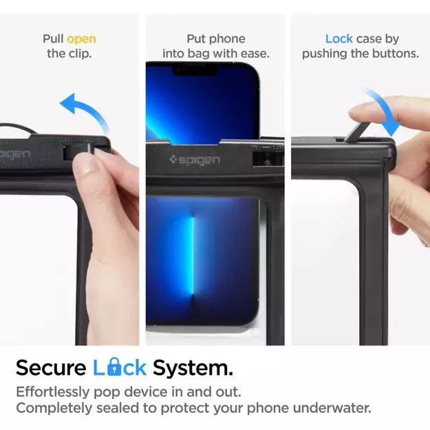 Spigen Spigen Aqua Shield A601 case waterproof IPX8 - black 2 pcs. 27