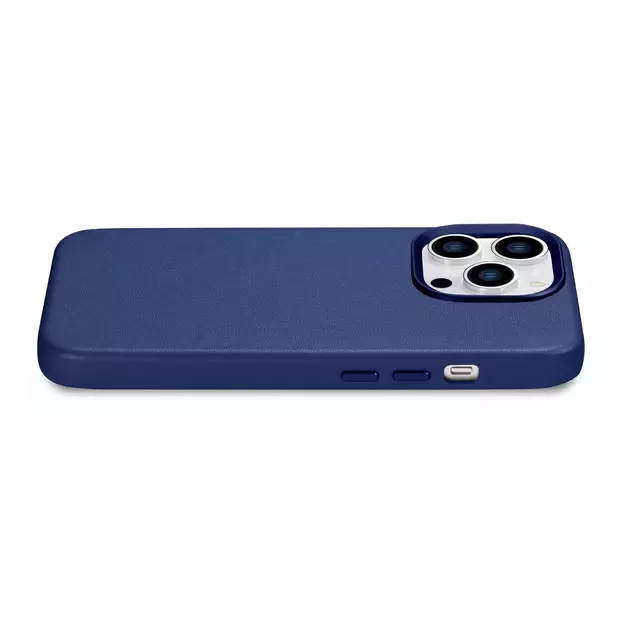 iCarer Case Leather Cover Genuine Leather Case for iPhone 14 Pro Max blue (WMI14220708-BU) (MagSafe compatible) 13