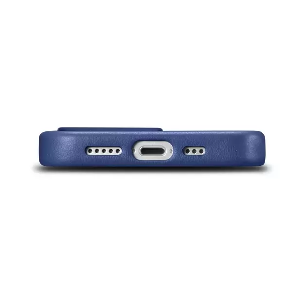 iCarer Case Leather Cover Genuine Leather Case for iPhone 14 Pro Max blue (WMI14220708-BU) (MagSafe compatible) 7